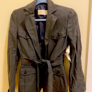 valentino tie front blazer